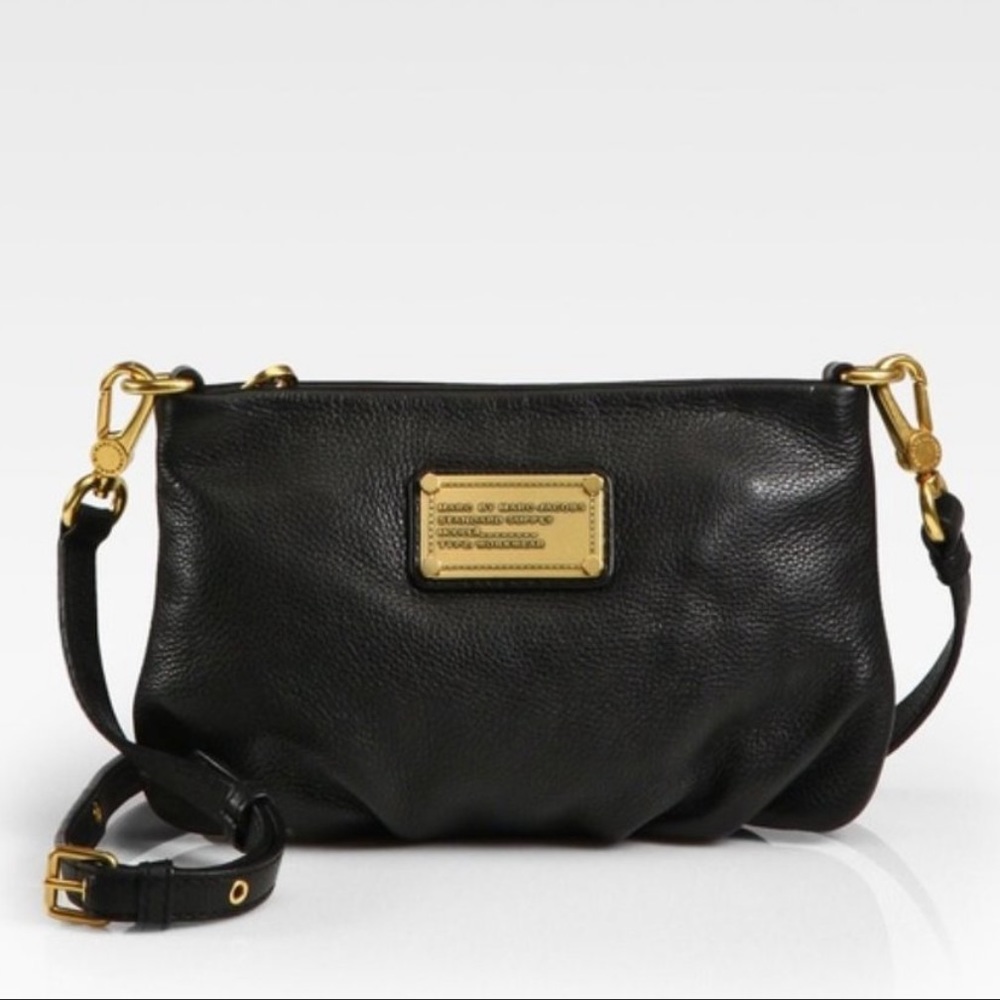 Marc Jacobs Black Leather Crossbody Bag
